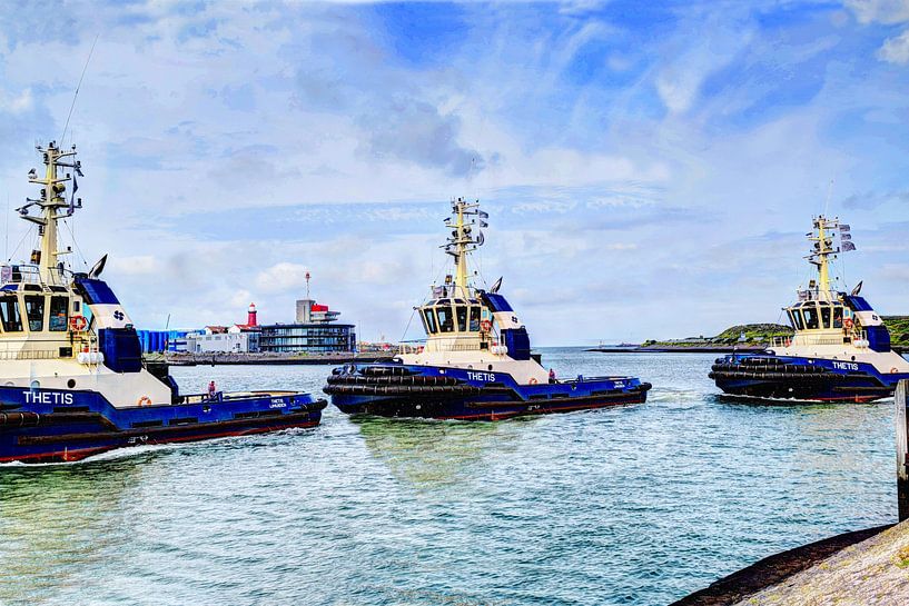 Motor tug Thetis IJmuiden Netherlands by Hendrik-Jan Kornelis