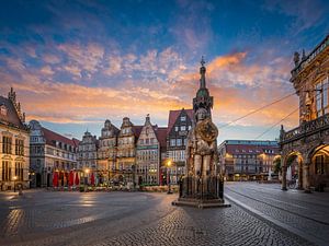 Roland in Bremen, Duitsland van Michael Abid