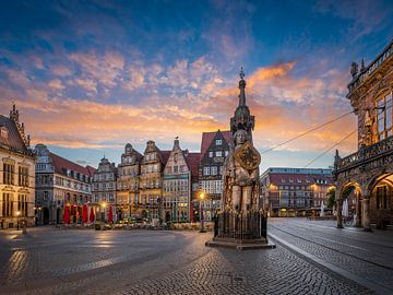 Roland in Bremen, Duitsland van Michael Abid