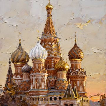 St Basil’s Cathedral, Moscow, Russia by Johannas Art Creations