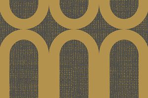 Gold Bogen Abstraktion Skandinavien Modern