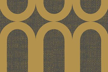 Gold Bogen Abstraktion Skandinavien Modern