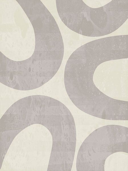 Rainbow Landscape Monochrome Retro Abstract by Mad Dog Art