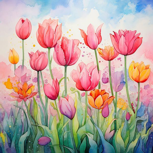 Tulips by Eye catching paintings
