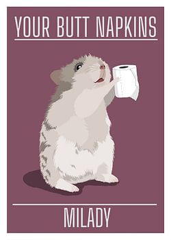 Lustiges Hamster-Toilettenpapier