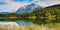 Lautersee en Karwendel van Walter G. Allgöwer thumbnail