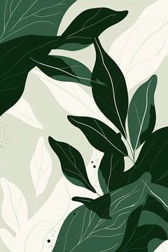 Botanische harmonieën in groen van Poster Art Shop