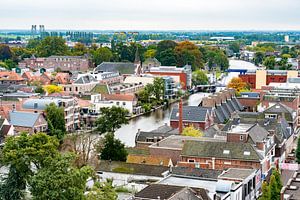 Ansicht eines Teils des alten Zentrums von Alphen aan den Rijn