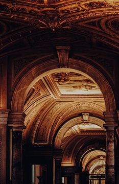 The golden ceiling of the Vatican Museum, Rome | Fine Art Travel Photography, Italy by AIM52 Shop