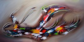 Abstrakte Macht von Gena Theheartofart