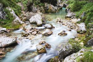 Long exposure of the Tolmin Gorge by Steven Marinus