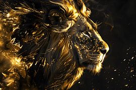 Lion close-up by MNS Designs