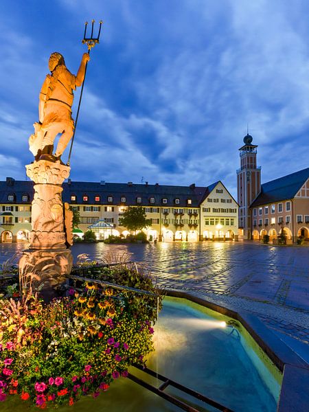 Market place in Freudenstadt by Werner Dieterich