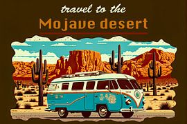 Travelling through the Mojave Desert poster
