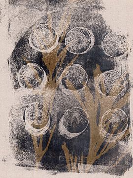 Neutrale kunst - Botanische en organische vormen van Dina Dankers