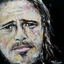 Portrait of Brad Pitt. by Therese Brals thumbnail