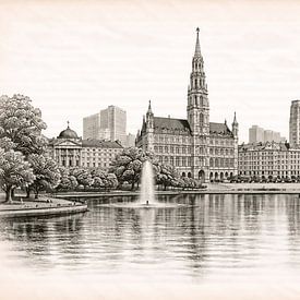 Skyline de Bruxelles sur Digital Picture Art