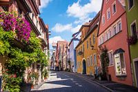 Bunte Straße in Rothenburg