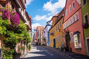 Kleurrijk Straatje in Rothenburg
