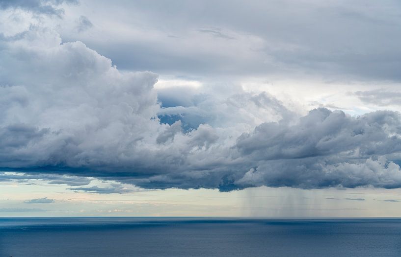 Open sea with stormy clouds by Achim Prill
