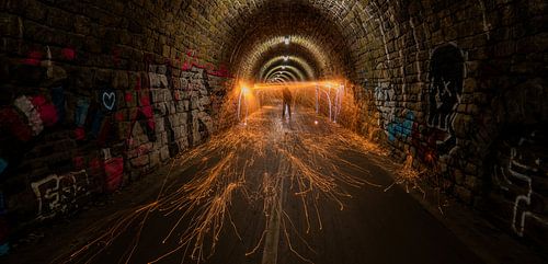 Licht & Vuur in de tunnel van TB-Fotogalerie
