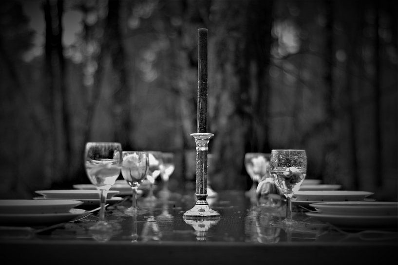 La table du parti dans la forêt par Joel Houbrigts