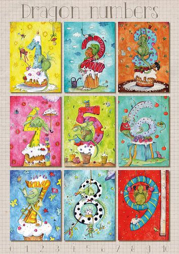Dragons numbers, nummerposter