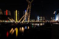 Erasmusbrug Rotterdam vanaf de haven gezien. van Brian Morgan thumbnail