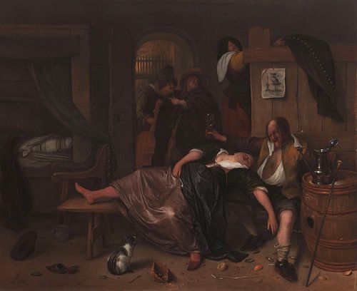 The drunken couple, Jan Havicksz. Steen