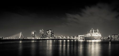 Rotterdam by night panorama