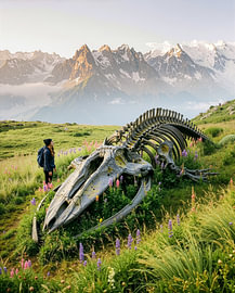 Walskelett in den Alpen von Markus Gann