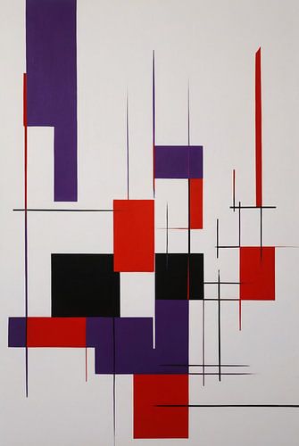 Geometrische Abstractie in Primaire Kleuren