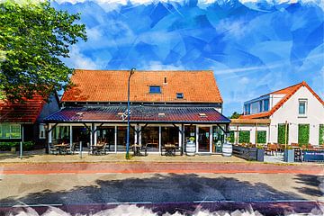 Restaurant Zeebinkie in Burgh-Haamstede (kunst) van Art by Jeronimo