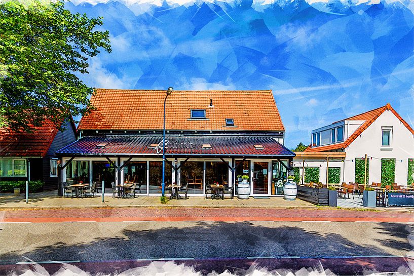 Restaurant Zeebinkie in Burgh-Haamstede (Kunst) von Art by Jeronimo