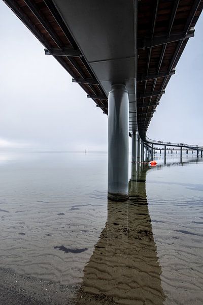 Unter der Seebrücke am Timmendorfer Strand von Thomas Riess