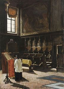 Het koor van de Sant'Antonio-kerk in Milaan, Giovanni Segantini, een koor van de Sant'Antonio-kerk i