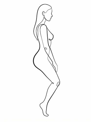 One Line Woman — Continuous Grace