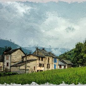 village in the mountains by claes touber