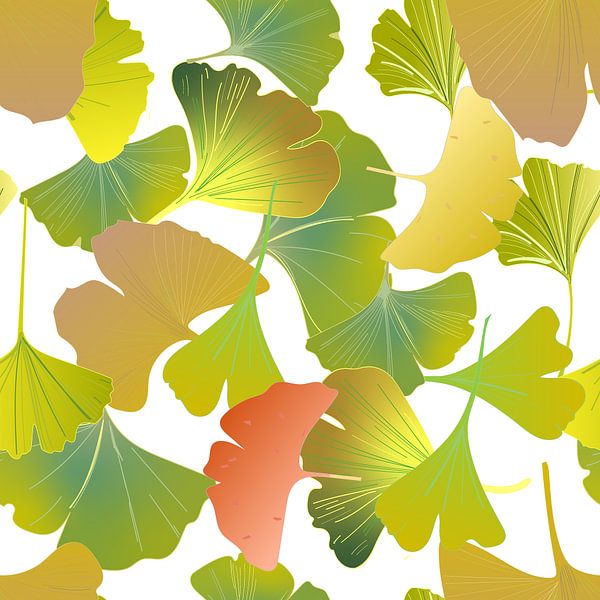 Ginkgo im Oktober von JipvanZeist
