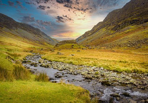 Stream in the valley, Lake district, Great Britain