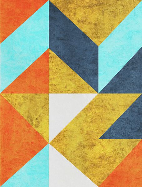 Geometric with Triangles 3 by Angel Estevez