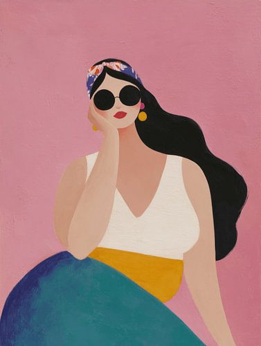 Soleil ensoleillé et lunettes de soleil