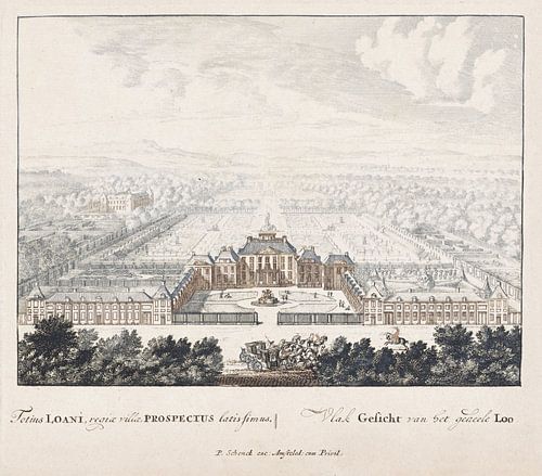 Jan van Call (I), Vue à vol d'oiseau du palais Het Loo, 1694 - 1697