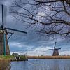 Molens van Kinderdijk net na een regenbui van Kees Dorsman
