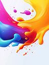 Flowing streams of colour in pink and blue by artefacti thumbnail