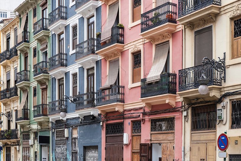Valencia centrum stad van Elroy Spelbos Fotografie
