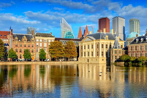Mauritshuis und Türmchen des Ministerpräsidenten auf dem Hofvijver von gaps photography