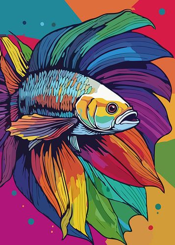 Betta Vis Pop Art Stijl