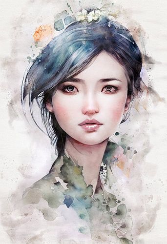 Watercolor portrait
