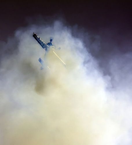 Smokey aerobatics